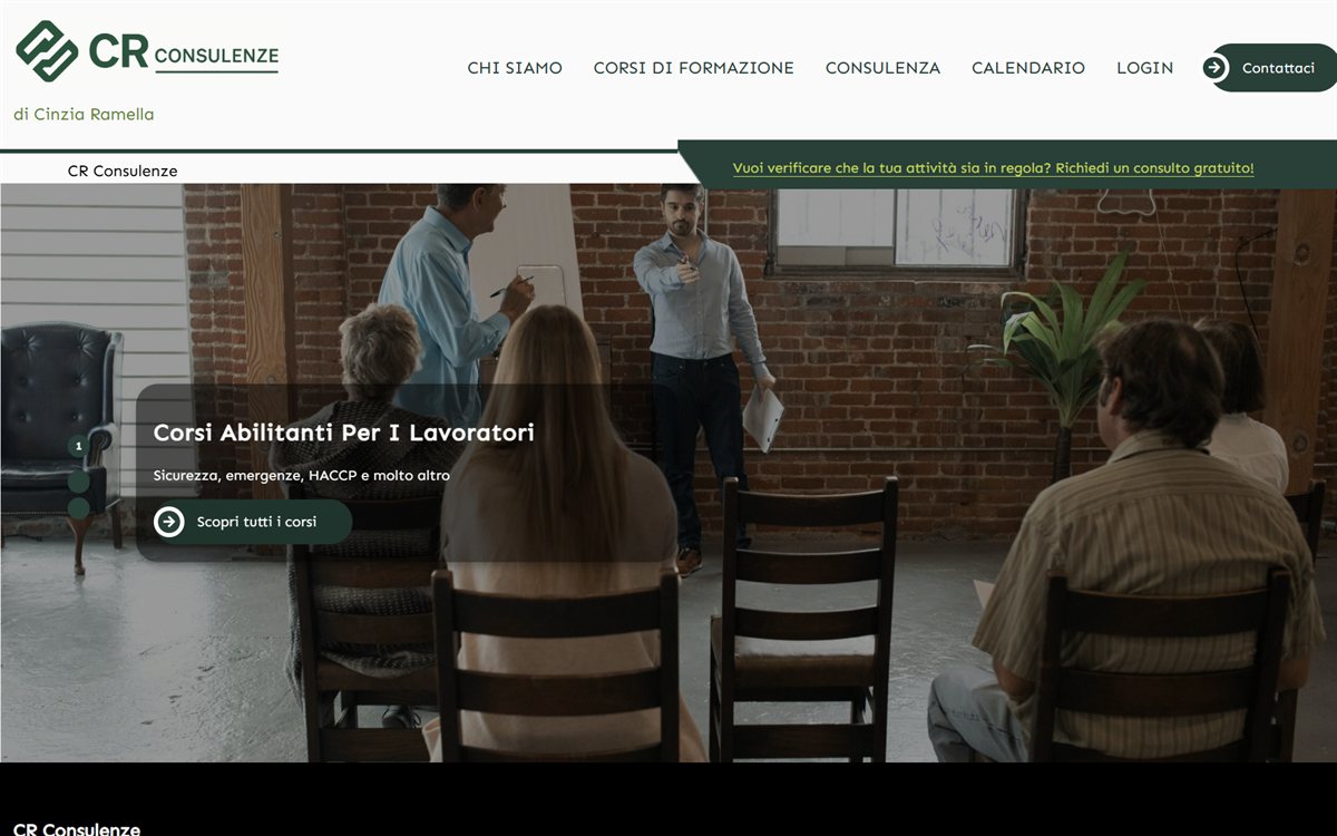 Anteprima sito CR Consulenze